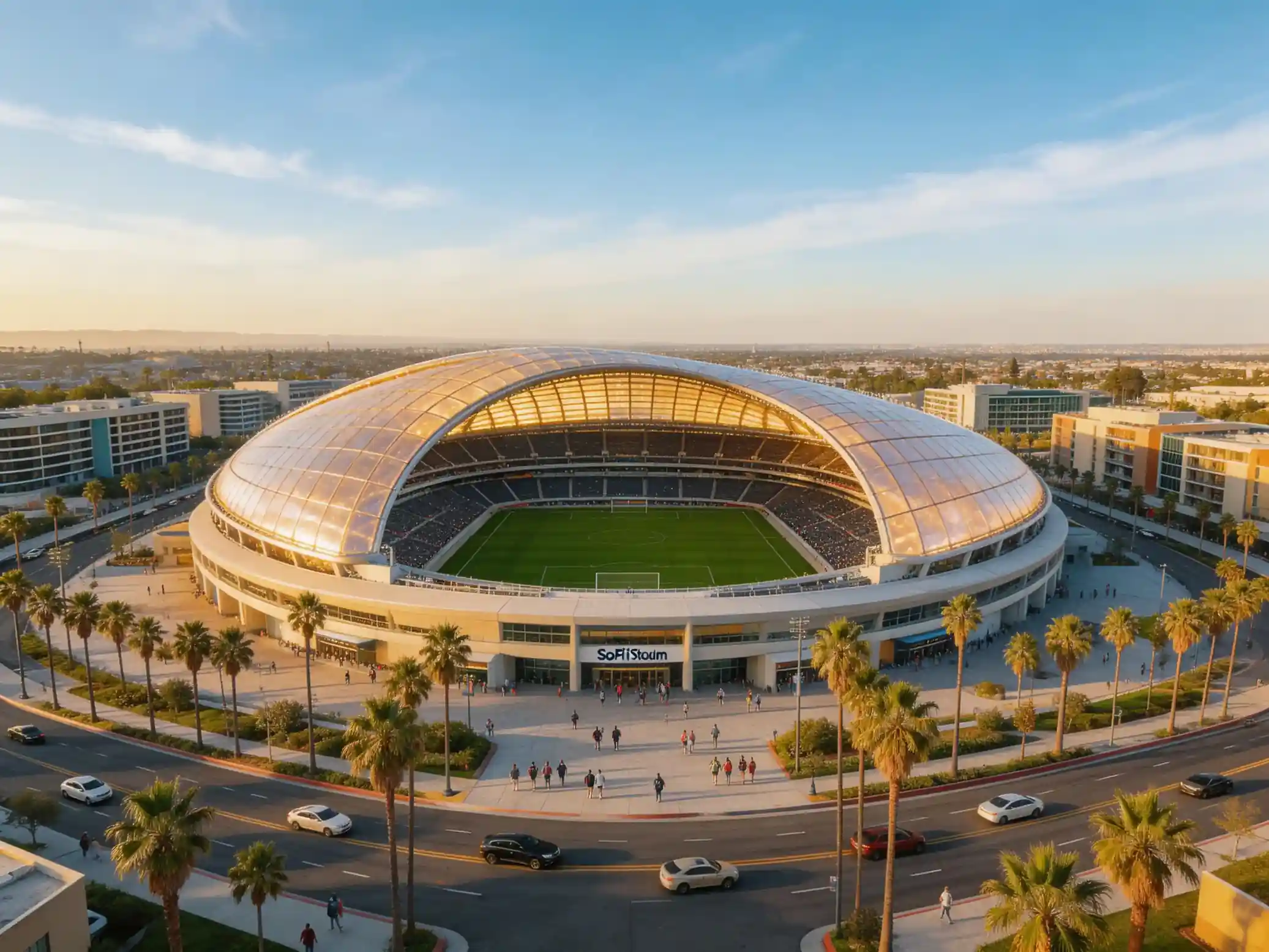 SoFi Stadium i Los Angeles — VM 2026 kampsted