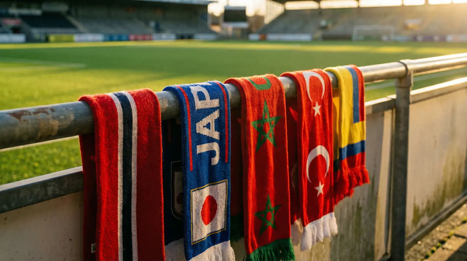 VM 2026 dark horses med flag fra Norge, Japan, Marokko og andre outsidere